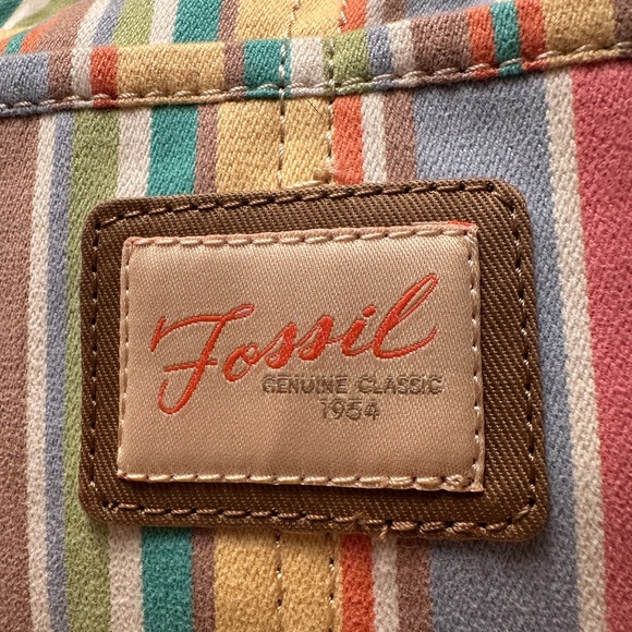 Fossil Pastel Striped Shoulder Bag - Picture 8 of 10